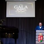 Sandor Balla, Executive Director of the HEPA Regional Office Canada, delivering a speech at the Hungarian Heritage Month gala dinner at the Hungarian Canadian Cultural Centre in Toronto.