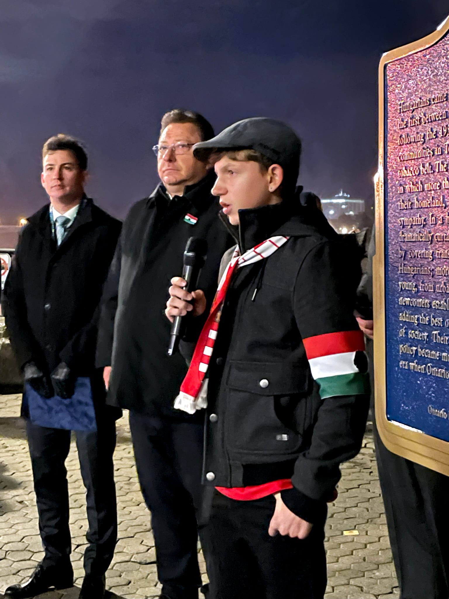 Poetry recitation by Hunor Chase Lacroix, celebrating freedom and remembrance.