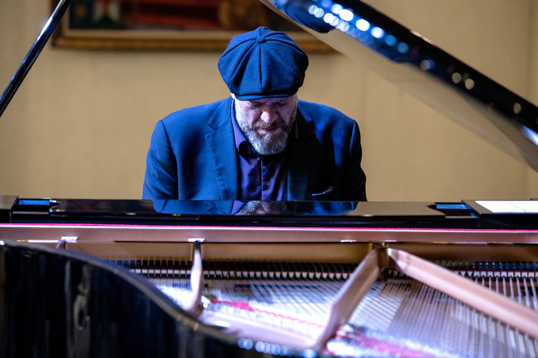 Robi Botos performing a piano piece at the Hungarian Heritage Gala HEPA Canada in Toronto.