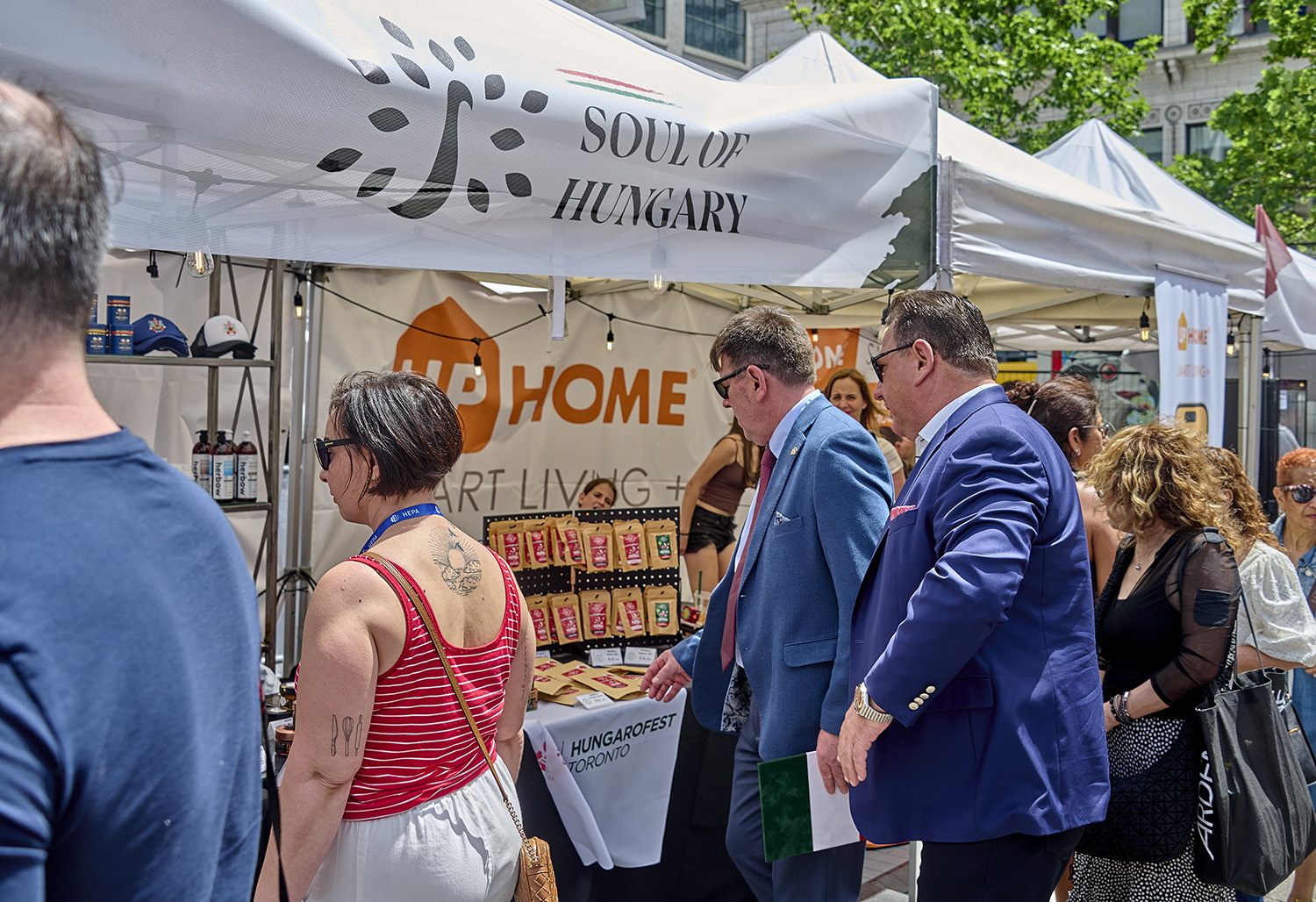 Soul of Hungary tent featuring premium Hungarian products at HungaroFest Toronto 2026.