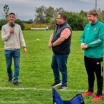 Zoltán Gera, Sándor Balla and György Szöllősi together at the Árpád Cup football tournament in Brampton.